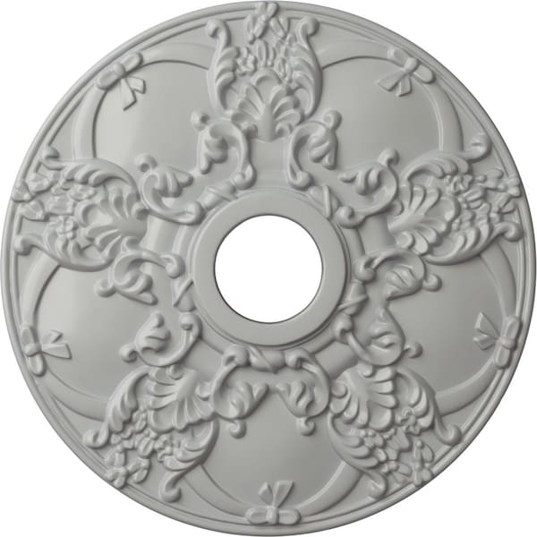 Ekena Millwork Norwich Ceiling Medallion (Fits Canopies up to 4 1/2"), 18"OD x 3 1/2"ID x 1 3/8"P, Frost CM18NOFRF - main